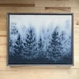 "Midnight Veil II" - Original Painting in blue by Holly Whitcomb