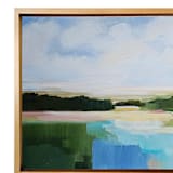 "A Break In The Day" - Original Painting in blue by AlisonJerry