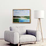 "A Break In The Day" - Original Painting in blue by AlisonJerry