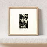 "Etching 3" - Original Painting in black by Dana Williamowsky