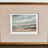 "Summer at Sea" - Original Painting in blue by Sara Swanson