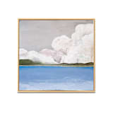 "Billowing Clouds" - Original Painting in blue by Hallie Fischer