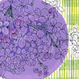 "Picture Perfect Lilac Picnic" - Original Painting in purple by Janie Allen
