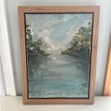 "Reflections" - Original Painting in multicolor by Lindsay Megahed
