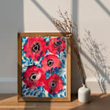 "Summer poppies painting" - Original Painting in multicolorassorted-colors by Alexandra Dzh