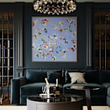 "Paper Wings" - Original Painting in blue by Sarah Mankin