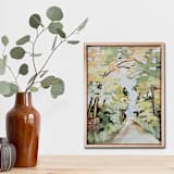 "Spring leaves" - Original Painting in multicolor by AlisonJerry