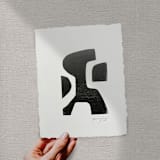 "Forward" - Original Painting in black by Maja Cunningham