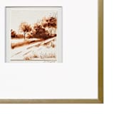 "Country Trees III" - Original Painting in brown by AlisonJerry