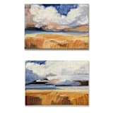 "Out West" - Original Painting in blue by AlisonJerry