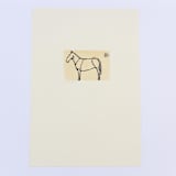 "Standing Horse Cream Pastel" - Original Painting in multicolorassorted-colors by Dana Williamowsky