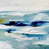 "Season" - Original Painting in blue by Nicoletta Savod