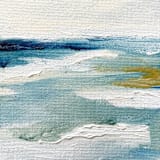 "Season" - Original Painting in blue by Nicoletta Savod