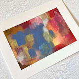 "Untitled 9" - Original Painting in red by Amy Mullen