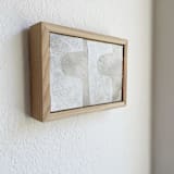 "Essence 3.8" - Original Mixed Media in beige by Jennifer Daily