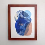 "sea flora two" - Original Mixed Media in multicolorassorted-colors by Carrie Moradi