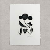 "lady" - Original Mixed Media in black by Maja Cunningham