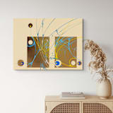 "ON 4" - Original Mixed Media in multicolor by Nerea Azanza