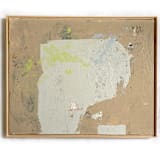 "Through The Cracks" - Original Mixed Media in beige by Jessalin Beutler