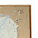 "Through The Cracks" - Original Mixed Media in beige by Jessalin Beutler