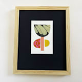"Mod Tulip #3" - Original Mixed Media in pink by Morgan Kendall