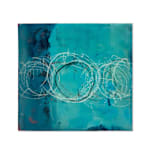 "Floating" - Original Mixed Media in black by Pippin Schupbach