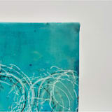 "Floating" - Original Mixed Media in black by Pippin Schupbach