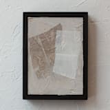 "Adore I" - Original Mixed Media in beige by Jennifer Daily