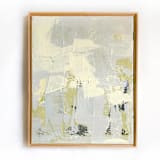 "Small Gray Texture" - Original Mixed Media in gray by Jessalin Beutler