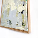 "Small Gray Texture" - Original Mixed Media in gray by Jessalin Beutler