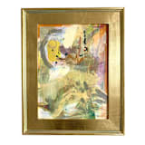 "New Day" - Original Mixed Media in yellow by Jessalin Beutler