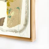 "Snail's Path" - Original Mixed Media in beige by Jessalin Beutler