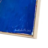 "Blue Horizon" - Original Mixed Media in blue by Jessalin Beutler