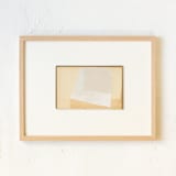 "Bookends XII" - Original Mixed Media in beige by Jennifer Daily