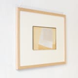 "Bookends XII" - Original Mixed Media in beige by Jennifer Daily