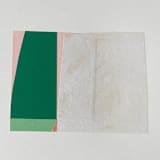 "Series 6 No.5" - Original Mixed Media in green by Francesca Iannaccone