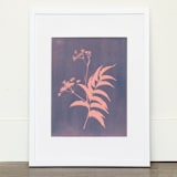 "Foraged II Original" - Original Mixed Media in blue by Kamala Nahas