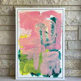 "the isles" - Original Mixed Media in multicolor by bari wieselman schulman