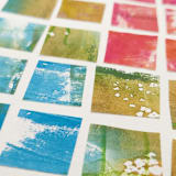 "Building Blocks" - Original Mixed Media in multicolorassorted-colors by Jennifer L. Wambach