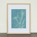 "Chaparral III Original" - Original Mixed Media in blue by Kamala Nahas