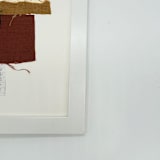 "Textile No 12" - Original Mixed Media in green by Pippin Schupbach