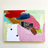 "Polka Dotted Sky" - Original Mixed Media in multicolor by Morgan Kendall