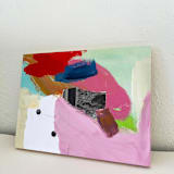 "Polka Dotted Sky" - Original Mixed Media in multicolor by Morgan Kendall