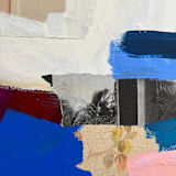 "Ashore" - Original Mixed Media in blue by Morgan Kendall