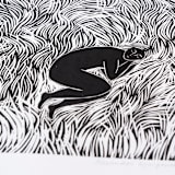 "Dream" - Original Mixed Media in black by Alexandra Dzh