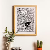 "Dream" - Original Mixed Media in black by Alexandra Dzh