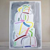 "Playroom" - Original Mixed Media in multicolor by Carol Barber