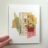 "Hotel DeSoto" - Original Mixed Media in pink by Field and Sky