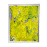 "Sunshine Spit" - Original Mixed Media in yellow by Jessalin Beutler