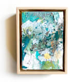 "Tropical Waters" - Original Mixed Media in blue by Jessalin Beutler